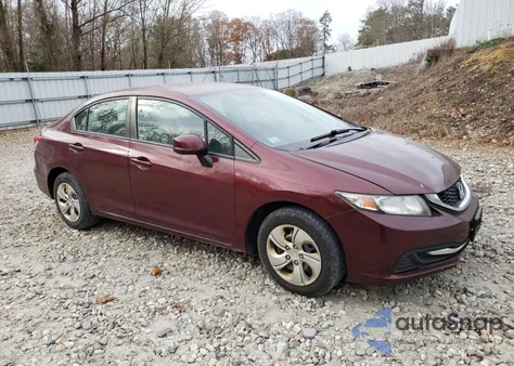 2013 Honda Civic Lx z USA, uszkodzony, nr VIN 2HGFB2F55DH563437